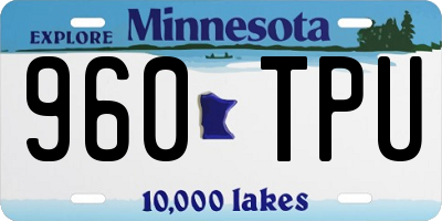 MN license plate 960TPU