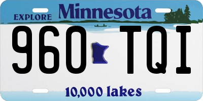 MN license plate 960TQI