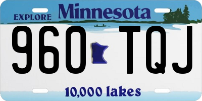 MN license plate 960TQJ