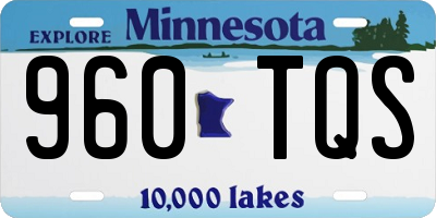 MN license plate 960TQS
