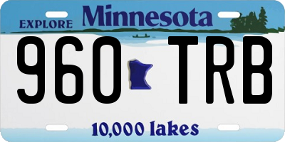 MN license plate 960TRB