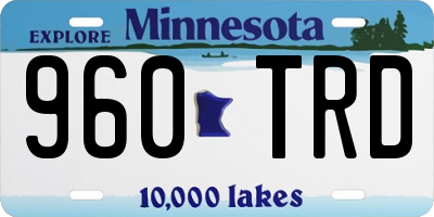 MN license plate 960TRD