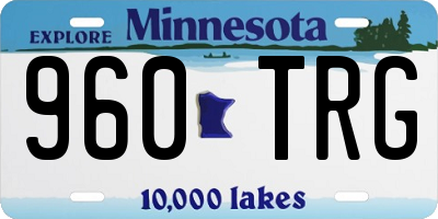 MN license plate 960TRG