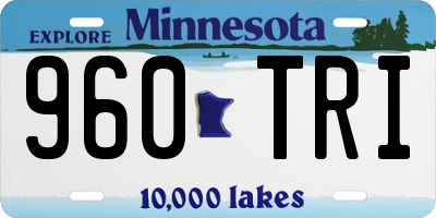 MN license plate 960TRI