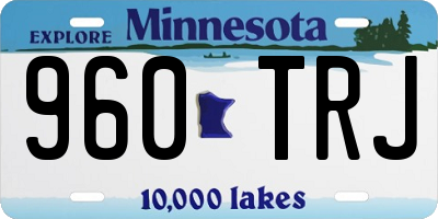 MN license plate 960TRJ
