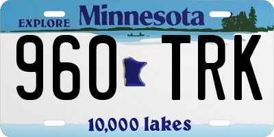 MN license plate 960TRK