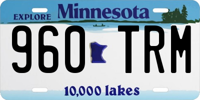 MN license plate 960TRM
