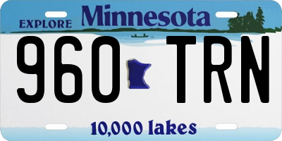 MN license plate 960TRN