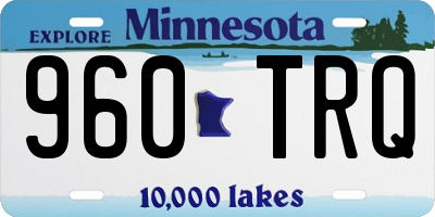 MN license plate 960TRQ