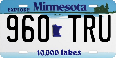 MN license plate 960TRU