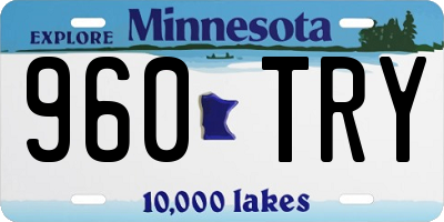 MN license plate 960TRY