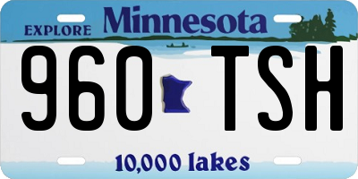 MN license plate 960TSH