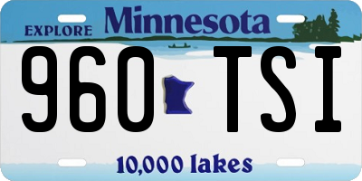 MN license plate 960TSI