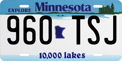 MN license plate 960TSJ