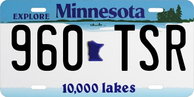 MN license plate 960TSR