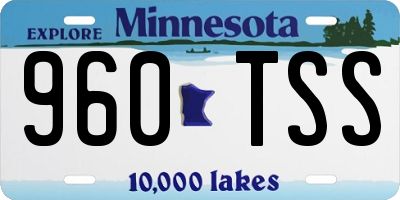 MN license plate 960TSS