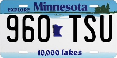 MN license plate 960TSU