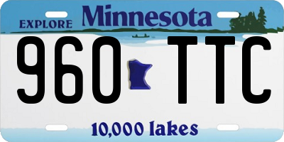 MN license plate 960TTC