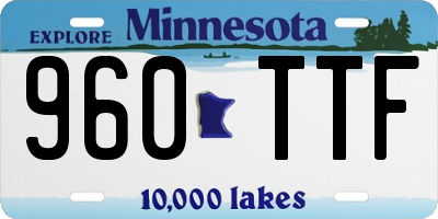 MN license plate 960TTF