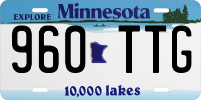 MN license plate 960TTG