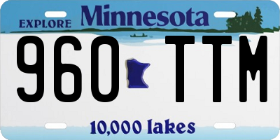 MN license plate 960TTM