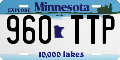 MN license plate 960TTP