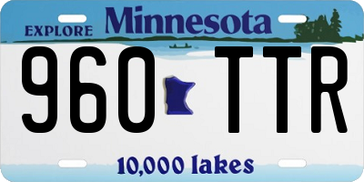 MN license plate 960TTR