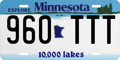 MN license plate 960TTT