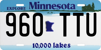 MN license plate 960TTU