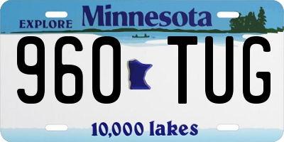 MN license plate 960TUG