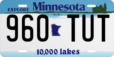 MN license plate 960TUT