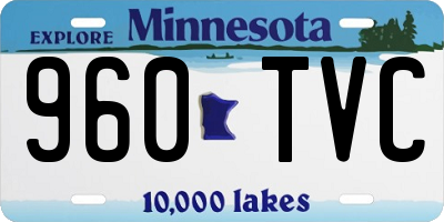 MN license plate 960TVC