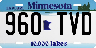 MN license plate 960TVD