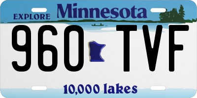 MN license plate 960TVF