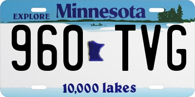 MN license plate 960TVG