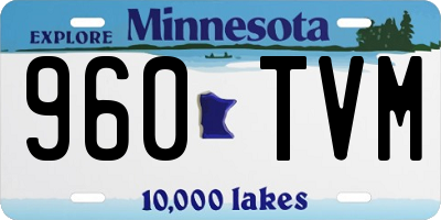 MN license plate 960TVM