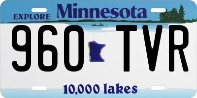 MN license plate 960TVR