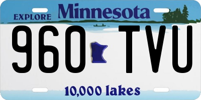 MN license plate 960TVU