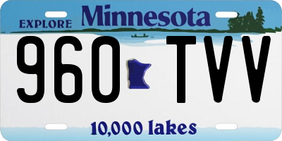 MN license plate 960TVV