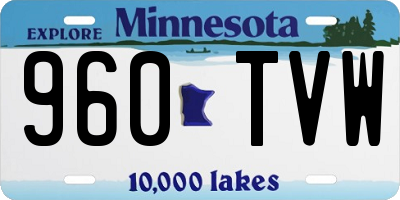 MN license plate 960TVW