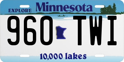 MN license plate 960TWI
