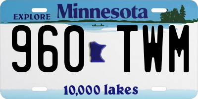 MN license plate 960TWM