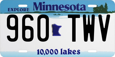 MN license plate 960TWV