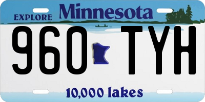 MN license plate 960TYH