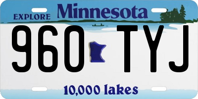 MN license plate 960TYJ