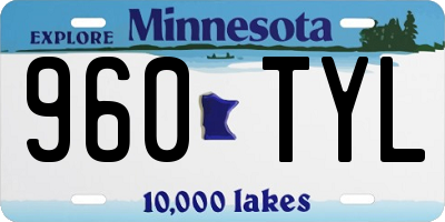 MN license plate 960TYL