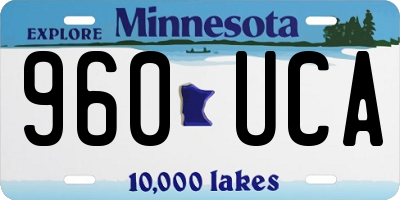 MN license plate 960UCA