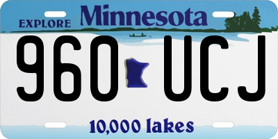 MN license plate 960UCJ