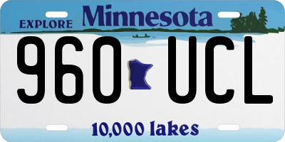 MN license plate 960UCL