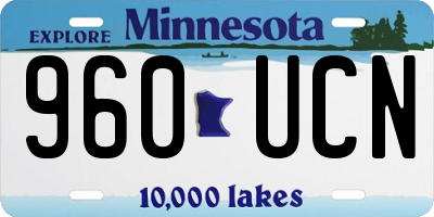 MN license plate 960UCN